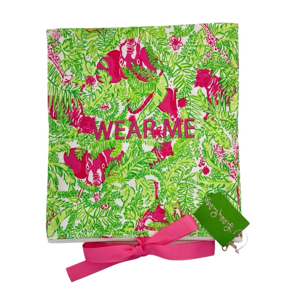 NWT Lilly Pulitzer Travel Accessories Bag OS Pink/Green